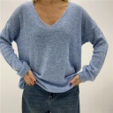 maglione con scollo a v over week